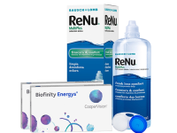 Lentes de Contato Biofinity Energys + Renu Multiplus - Packs