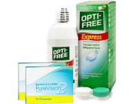 Lentes de Contato Purevision2 for Presbyopia + Opti-Free Express - Packs