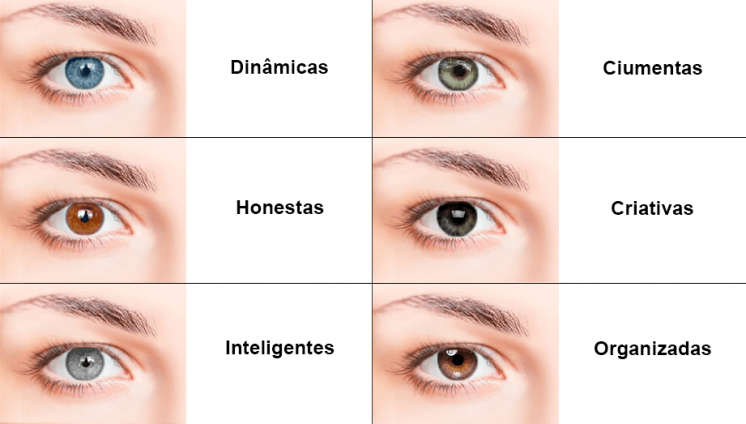 Olhos masculinos de cores diferentes