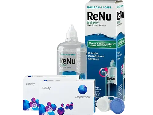 Lentes de Contato Biofinity + Renu Multiplus - Packs