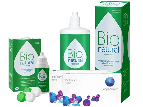 Lentes de Contato Biofinity Toric + BioNatural - Packs