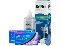 Lentes de Contato Air Optix Plus HydraGlyde Multifocal + Renu Multiplus - Packs