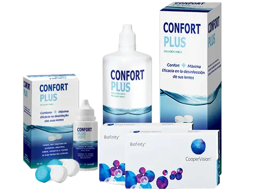 Lentes de Contato Biofinity + Confort Plus - Packs