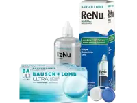 Lentes de Contato Bausch+Lomb ULTRA + Renu Multiplus - Packs