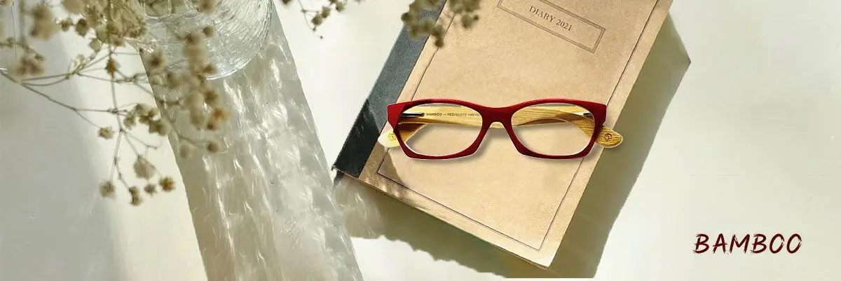 Óculos de Leitura: Bamboo Red