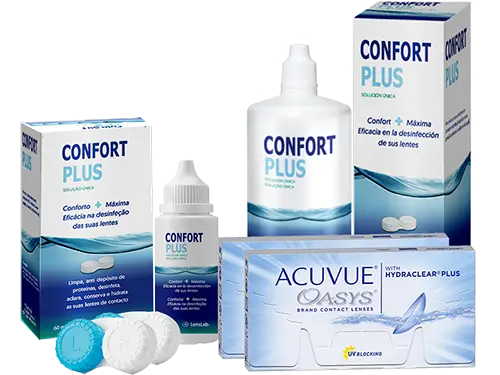 Lentes de Contato Acuvue Oasys + Confort Plus - Packs