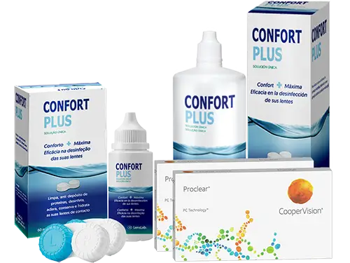 Lentes de Contato Proclear + Confort Plus - Packs