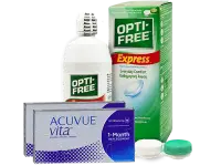 Lentes de Contato Acuvue Vita + Opti-Free Express - Packs