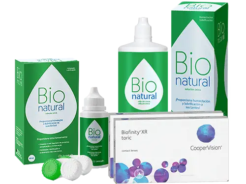 Lentes de Contato Biofinity Toric XR + BioNatural - Packs