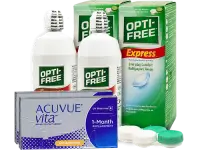 Lentes de Contato Acuvue Vita for Astigmatism + Opti-Free Express - Packs
