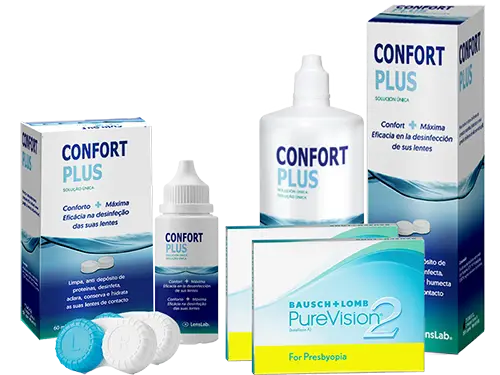 Lentes de Contato Purevision2 for Presbyopia + Confort Plus - Packs